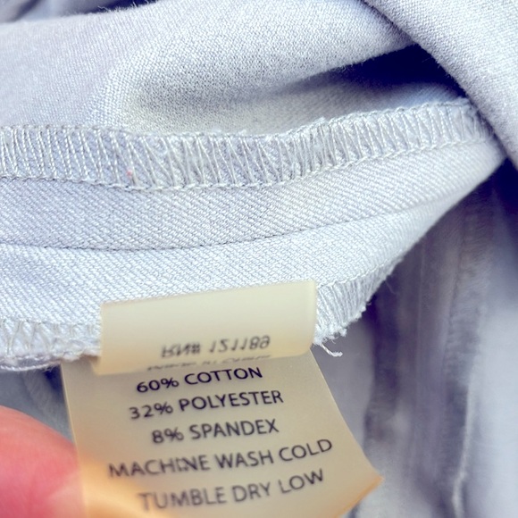 ECRU Women’s Cropped Cotton Blend Pants Light Gray Size 8 - Picture 14 of 14